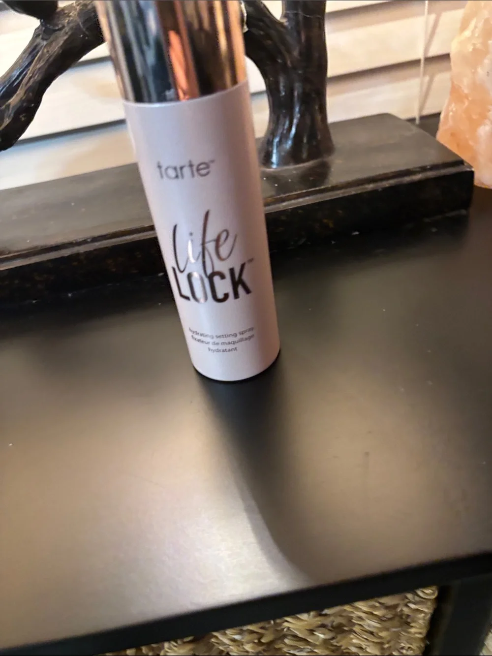 tarte Life Lock Hydrating Setting Spray — Rose Gold & White